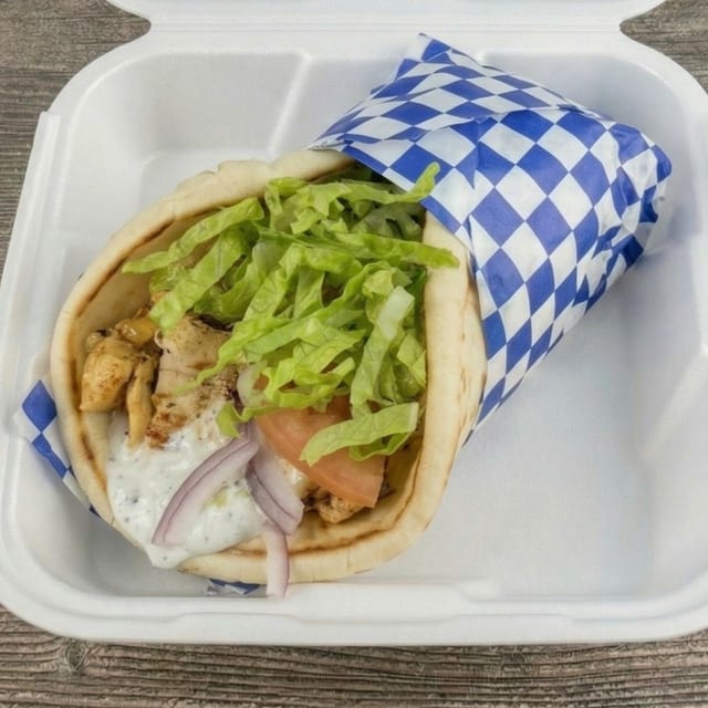 Chicken Souvlaki Wrap.